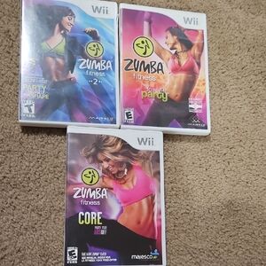Zumba Fitness Game Set for Wii - Green, Pink, Orange